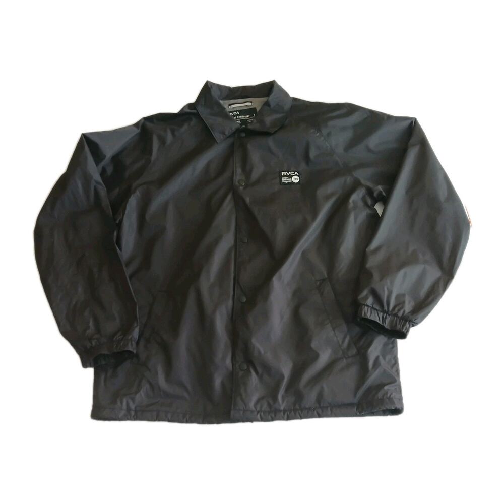 RVCA Men’s L Black Full Zip Lightweight Softshell Jacket American Artist Network